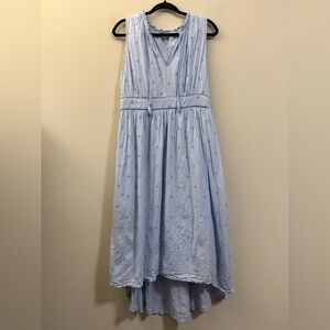 Old Navy Hi-Lo Eyelet Sleeveless Maxi Dress in Light‎ Blue - L